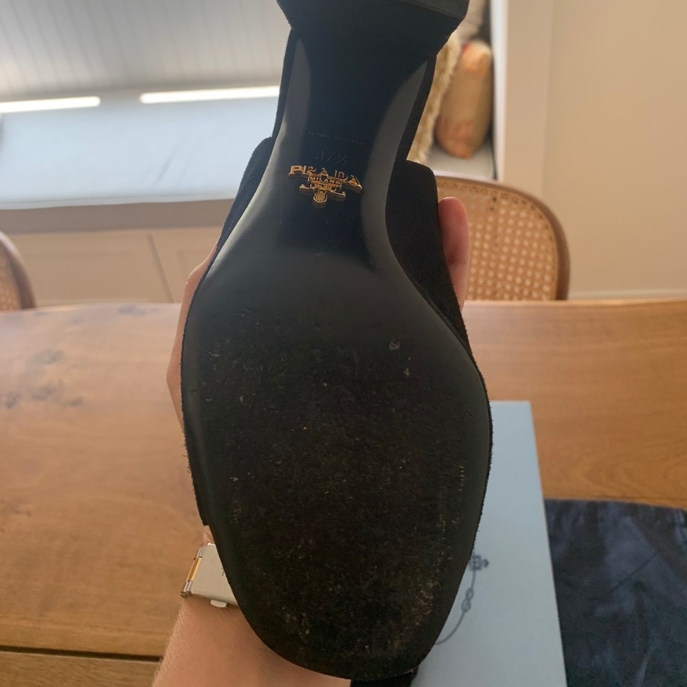 Suede Prada Mules - Picture 4 of 6